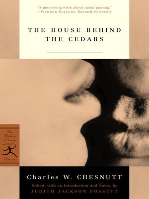 The House Behind the Cedars - ebook